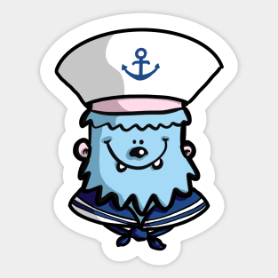 The Bald Sailor Yeti Sticker
